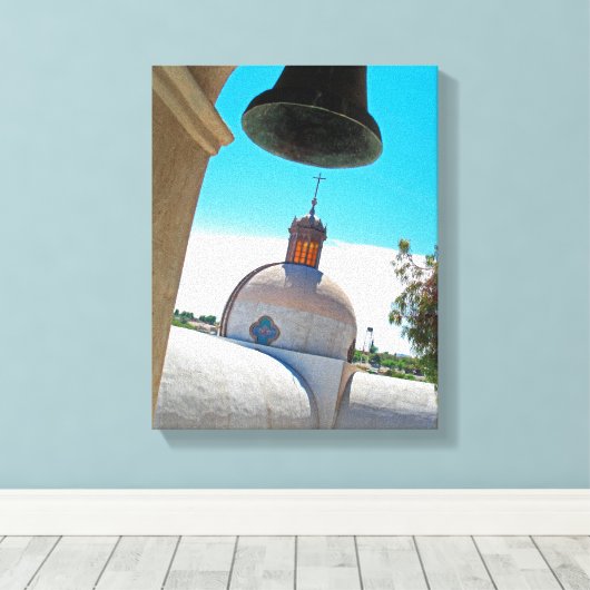 Chile-Glockenturm Leinwanddruck (Insitu (Holzboden))