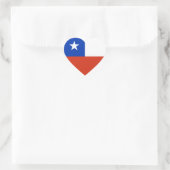 Chile Herz-Aufkleber (Tasche)