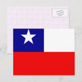 Chile Hochwertige Flagge Postkarte (Vorne/Hinten)