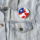 Chile Huemul Chilenische Nationalflagge Button (Beispiel)
