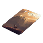 Chile Illustration Reise Kunst Vintage Magnet (Linke Seite)