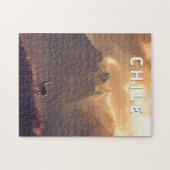 Chile Illustration Reise Kunst Vintage Puzzle (Horizontal)
