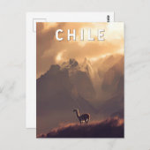 Chile Illustration Reisen Kunst, Dichtung und Musi Postkarte (Vorne/Hinten)