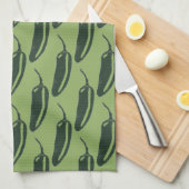 CHILE Jalapeno-Muster Geschirrtuch (Viertel Falte)