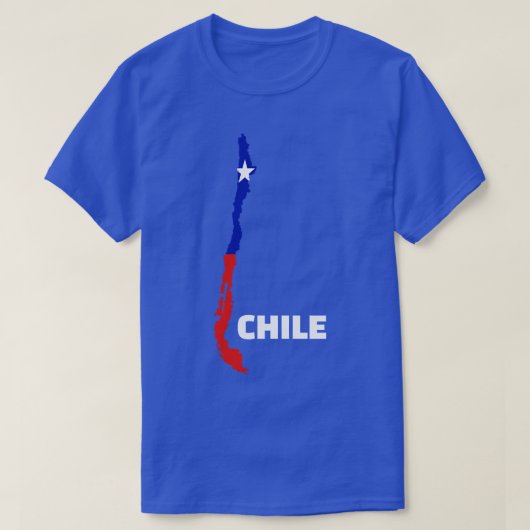 Chile Karte 1 T-Shirt (Design vorne)