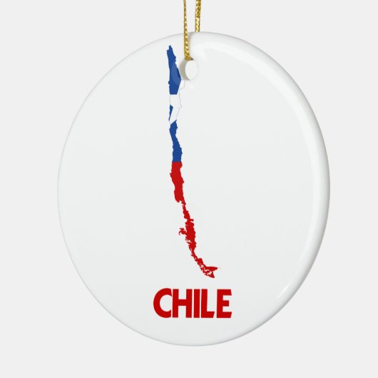 CHILE-KARTE KERAMIKORNAMENT (Links)