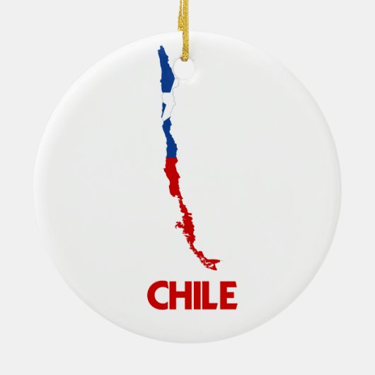 CHILE-KARTE KERAMIKORNAMENT (Hinten)