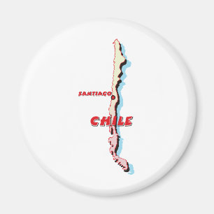 Chile-Karte Magnet