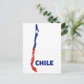 Chile-Karte Postkarte (Stehend Vorderseite)