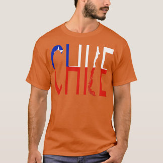 Chile Kartenflagge Chile T-Shirt