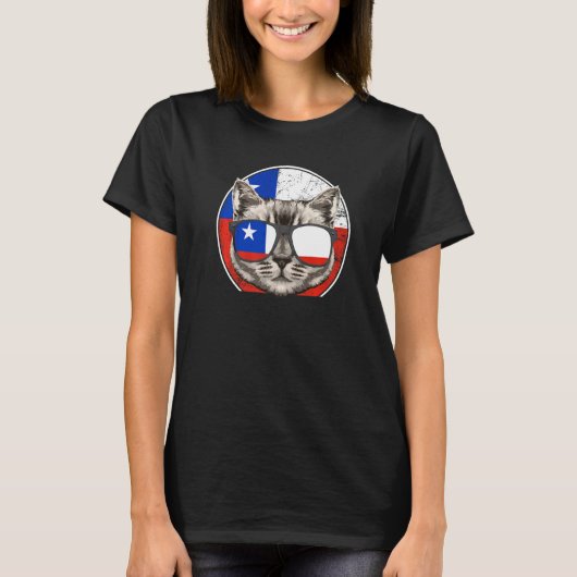 Chile Katze Chile Chilene T-Shirt (Vorderseite)