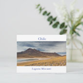 Chile - Laguna Miscanti Postkarte mit Text (Stehend Vorderseite)