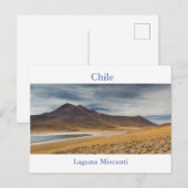 Chile - Laguna Miscanti Postkarte mit Text (Vorne/Hinten)