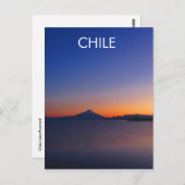 Chile Lake District Sunrise Postcard Postkarte (Vorne/Hinten)