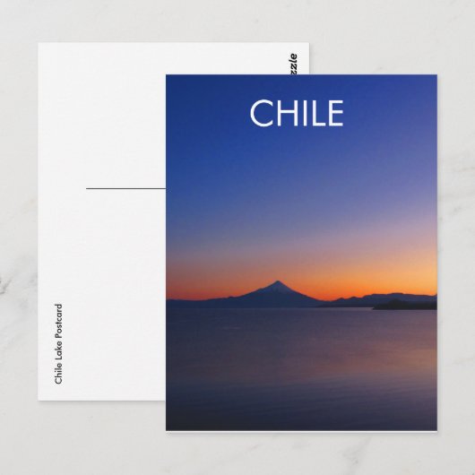 Chile Lake District Sunrise Postcard Postkarte (Vorne/Hinten)
