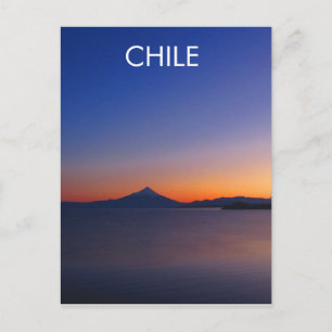 Chile Lake District Sunrise Postcard Postkarte
