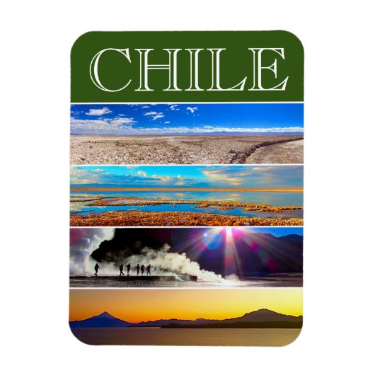 Chile landschaftlich magnet (Vertikal)