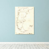 Chile Map Leinwanddruck (Insitu (Holzboden))