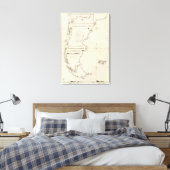 Chile Map Leinwanddruck (Insitu (Schlafzimmer))