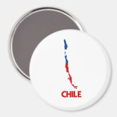 CHILE MAP MAGNET (Vorderseite/Rückseite)