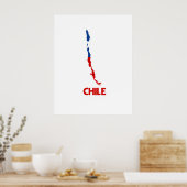 CHILE MAP POSTER (Küche)