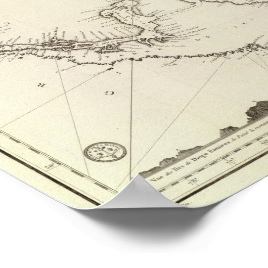 Chile Map Poster (Ecke)