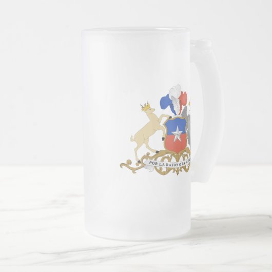 Chile Mattglas Bierglas (VorderseiteRechts)