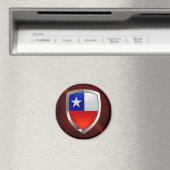 Chile Mettalic Emblem Magnet (In Situ (Geschirrspüler))