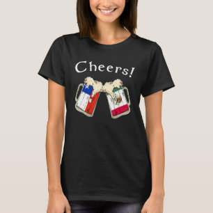 Chile Mexiko Flagge Jubel Bier Gewachsen Patriot L T-Shirt