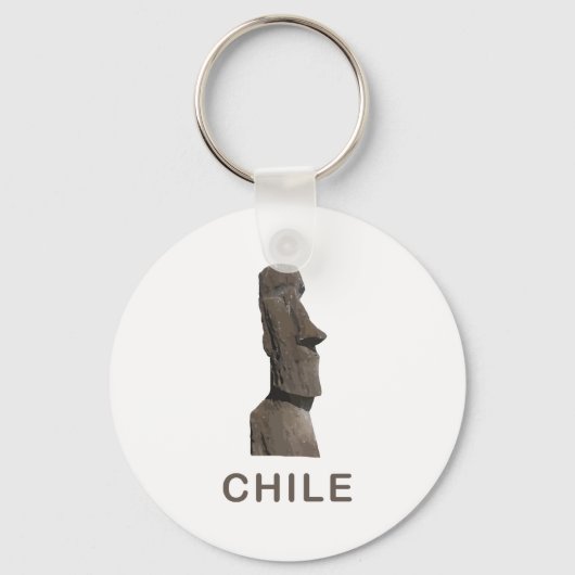 Chile Moai Schlüsselanhänger (Vorderseite)