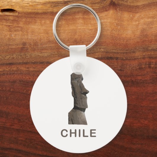 Chile Moai Schlüsselanhänger (Vorderseite)
