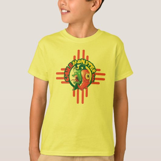 Chile-Monster-grundlegendes T-Shirt für Kinder (Vorderseite)