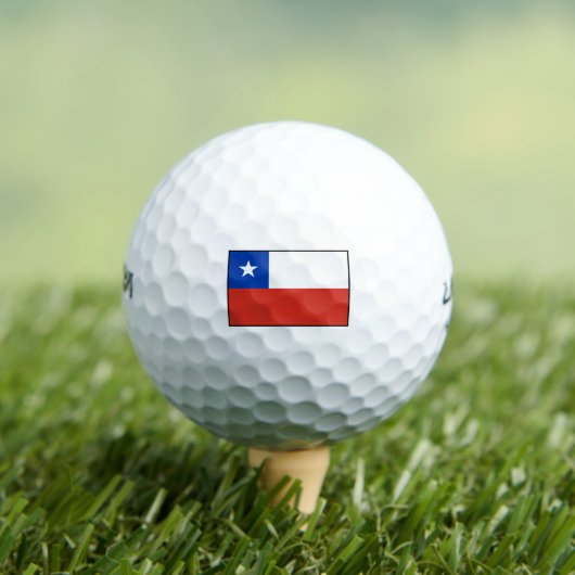 Chile - Nationale Flagge - Aktueller Stand Golfball (Insitu T-Shirt)