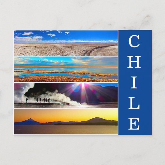 Chile Naturparks Postkarte (Vorderseite)