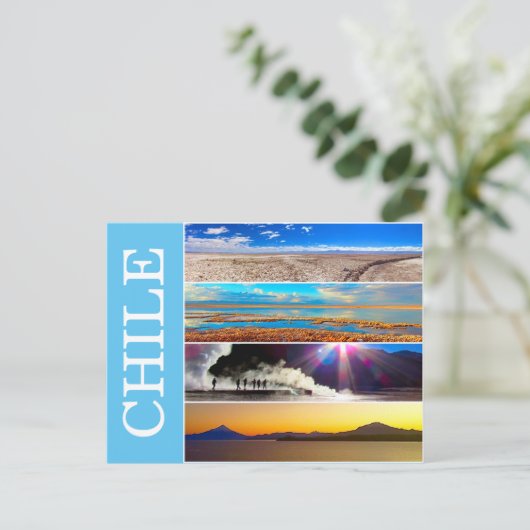 Chile Naturschauen Postkarte (Stehend Vorderseite)