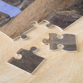 Chile, Osterinsel. Das 15 Moais bei Ahu Puzzle (Seite)