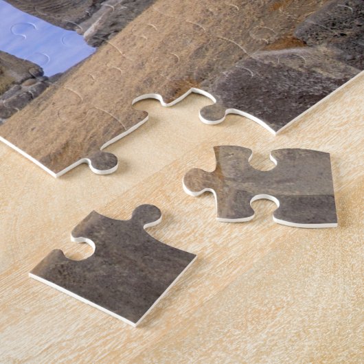 Chile, Osterinsel. Das 15 Moais bei Ahu Puzzle (Seite)