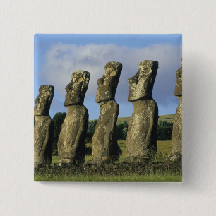 Chile, Osterinsel, Rapa Nui, Ahu Akivi Button