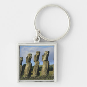 Chile, Osterinsel, Rapa Nui, Ahu Akivi Schlüsselanhänger