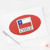 Chile Ovaler Aufkleber (Umschlag)