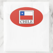 Chile Ovaler Aufkleber (Tasche)