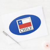 Chile Ovaler Aufkleber (Umschlag)