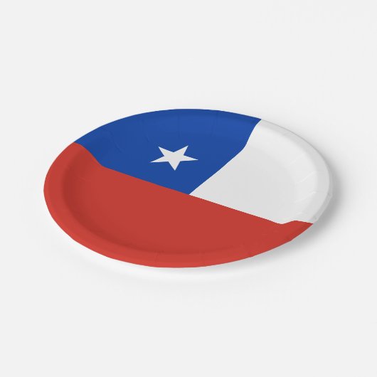 Chile Pappteller (Schrägansicht)