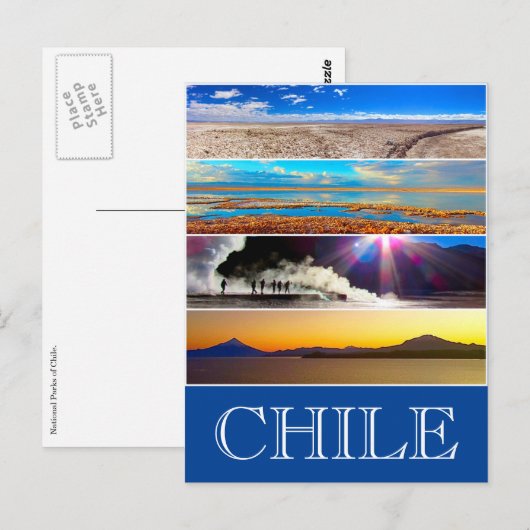 Chile Parks Postkarte (Vorne/Hinten)