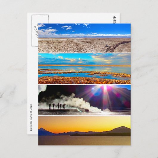 Chile parques postkarte (Vorne/Hinten)