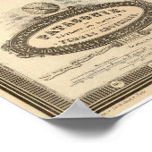 " Chile/Patagonia: 1862 - Detaillierte KARTE ... Poster (Ecke)