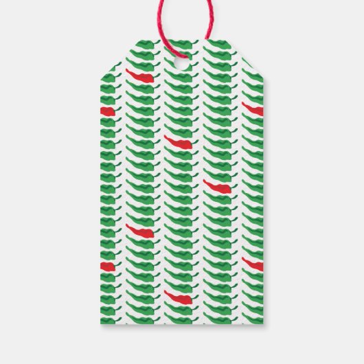 Chile Pepper Pattern Geschenkanhänger (Rückseite)