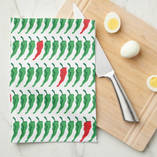 Chile Pepper Pattern Geschirrtuch (Viertel Falte)
