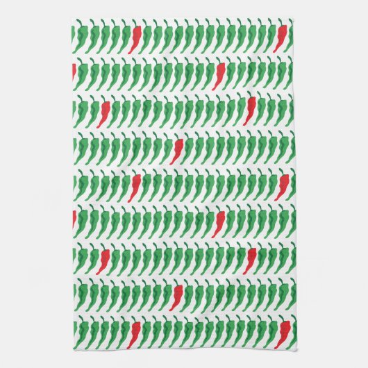 Chile Pepper Pattern Geschirrtuch (Vertikal)