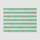 Chile Pepper Pattern Seidenpapier (Vorderseite)